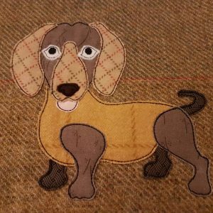 Dachshund applique