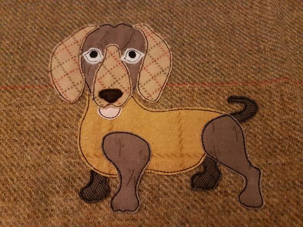 Dachshund applique