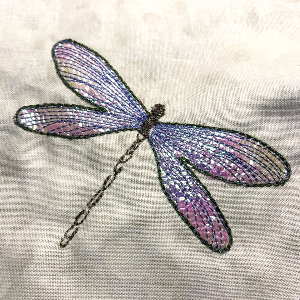 Dragon Fly Machine Embroidery Design. Mylar Pattern, 4×4 and 6×6 Hoops ...