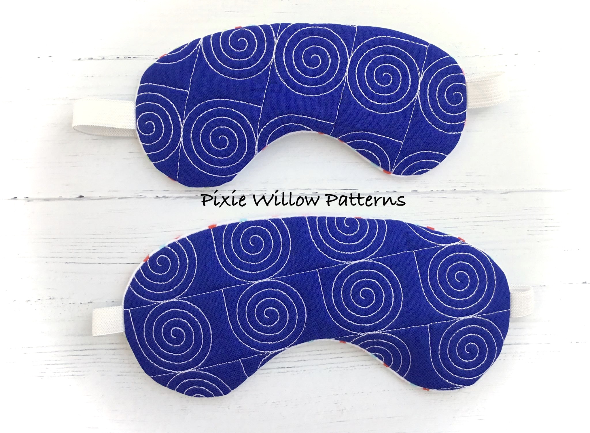 ITH Sleep Mask. In the hoop, machine embroidery quilted sleeping mask pattern 5×7 – Pixie Willow Patterns