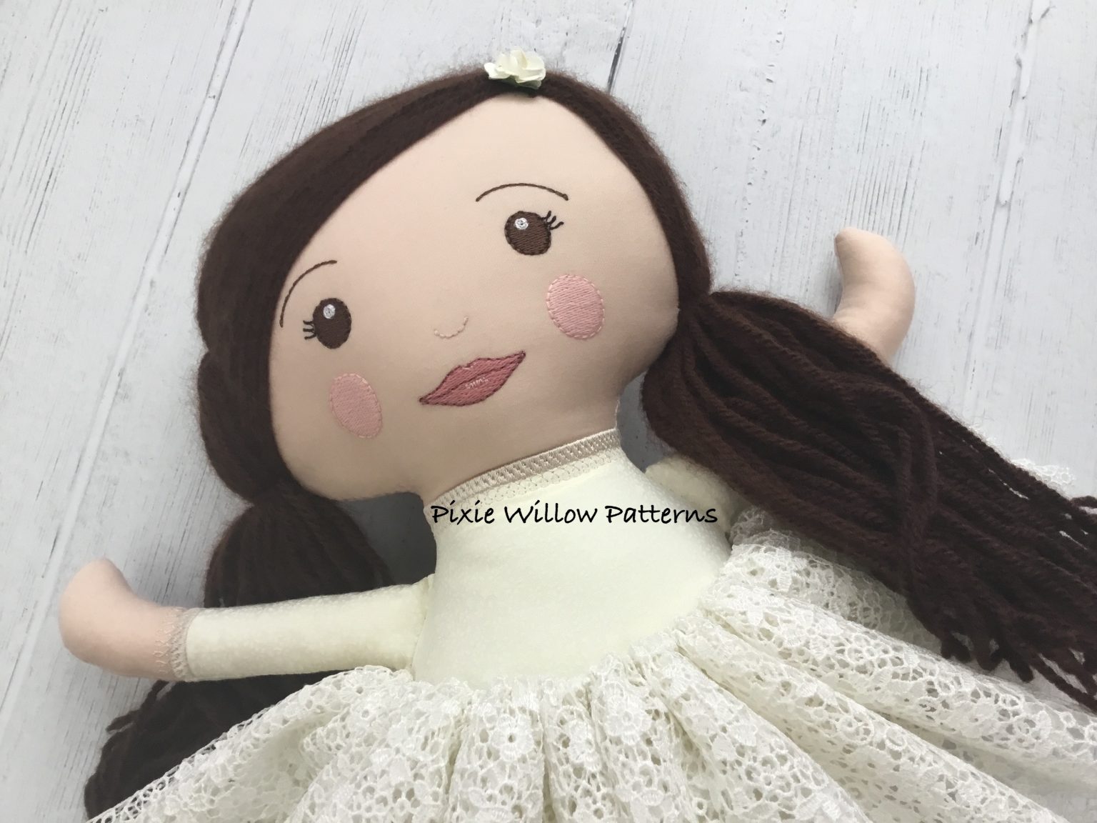 ITH Double Sided Doll pattern. Machine embroidery pattern for one doll ...